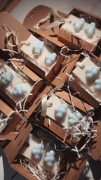 Duft-Sachet „Wolkentanz“ – handgegossen & frisch verziert