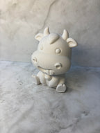 Keramikfigur „Freche Kuh mit Zunge“