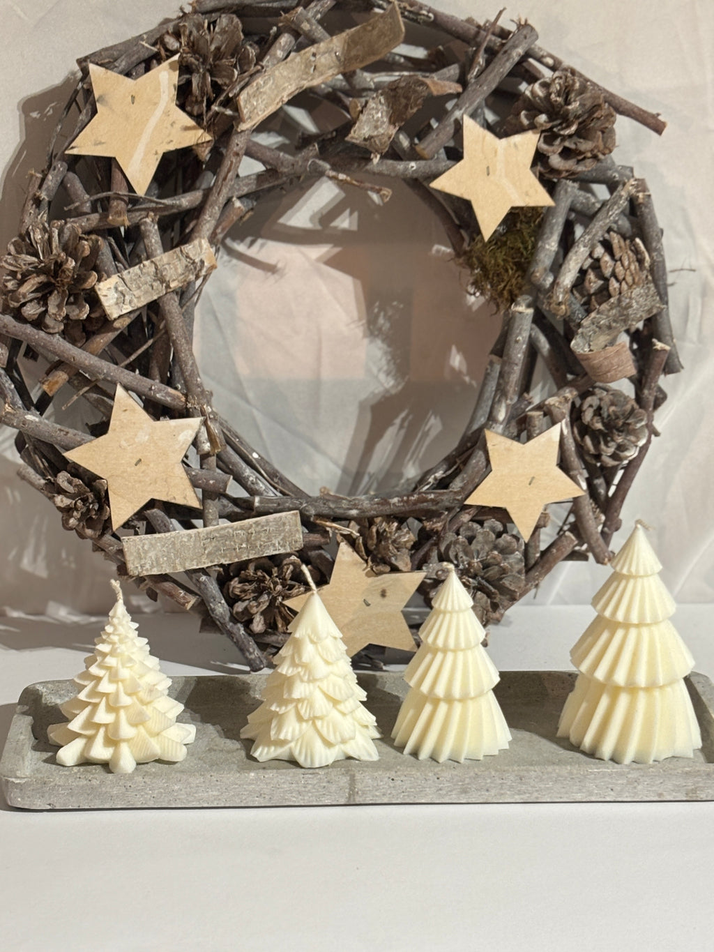 Tannenbaum-Kerzen Set (4-teilig)