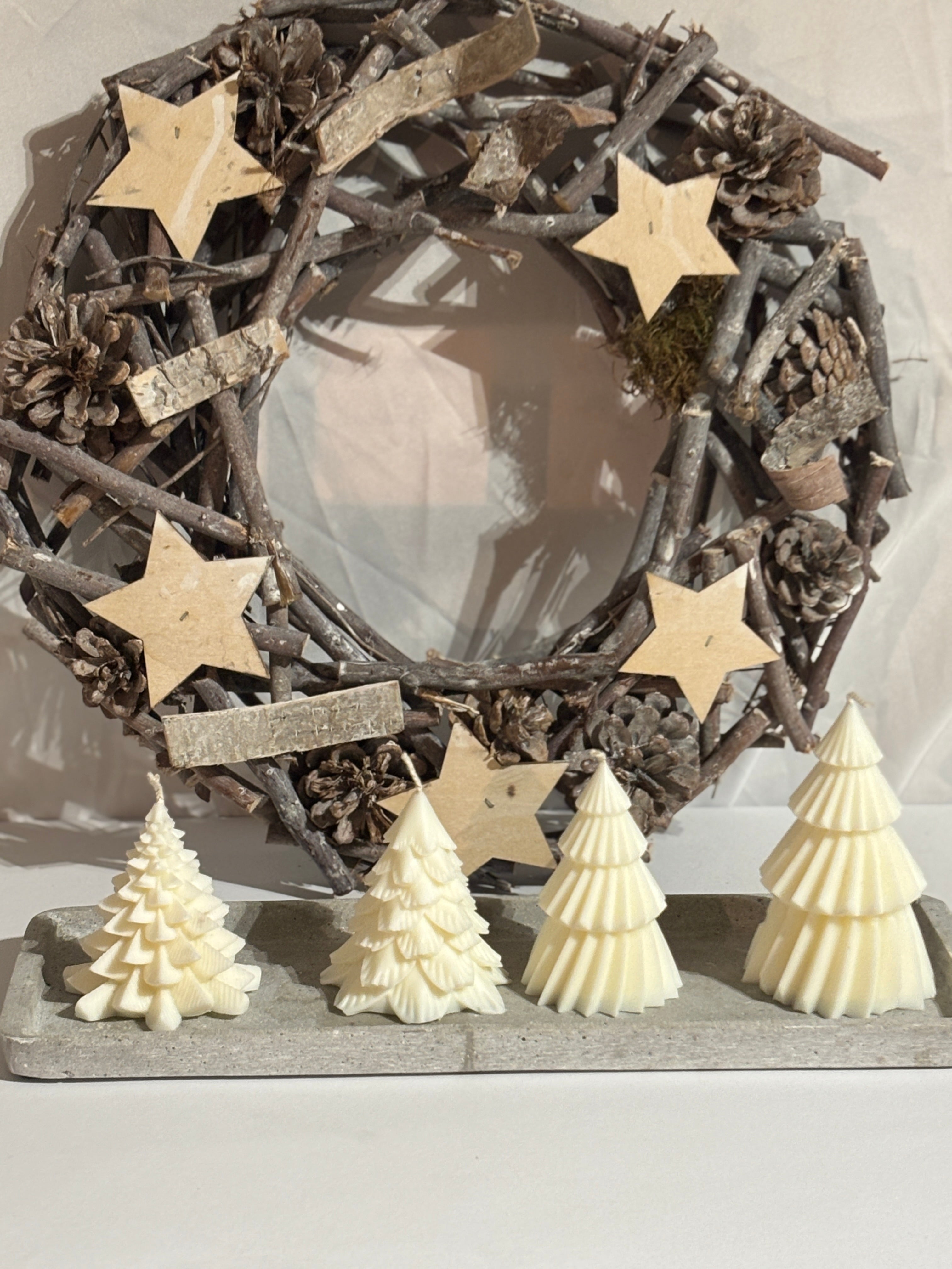 Tannenbaum-Kerzen Set (4-teilig)