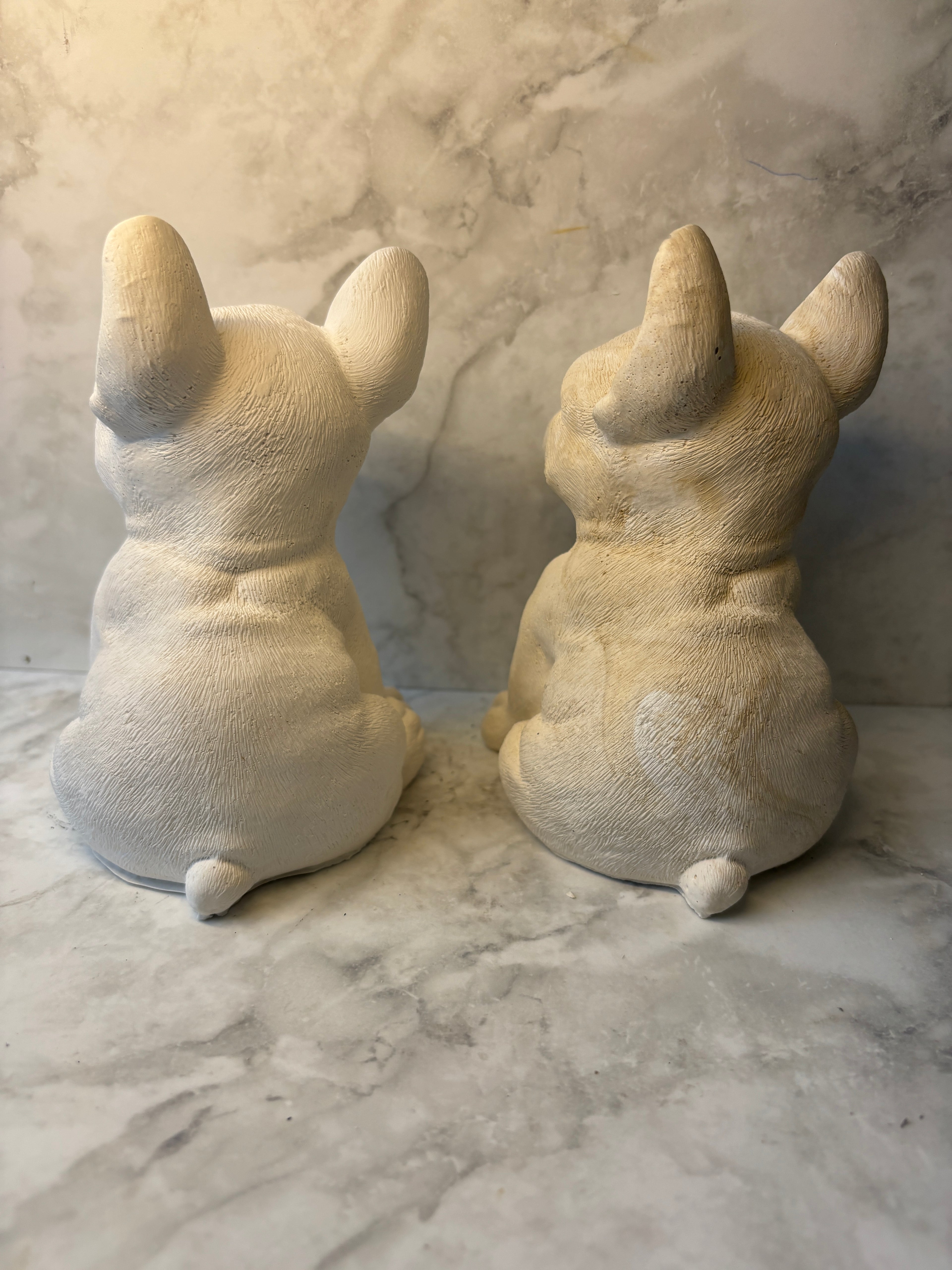 Französische Bulldogge Keramikfigur