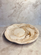 Rundes Tablett „uneben“