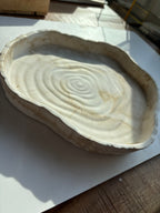 Keramik-Tablett „Baumscheibe“