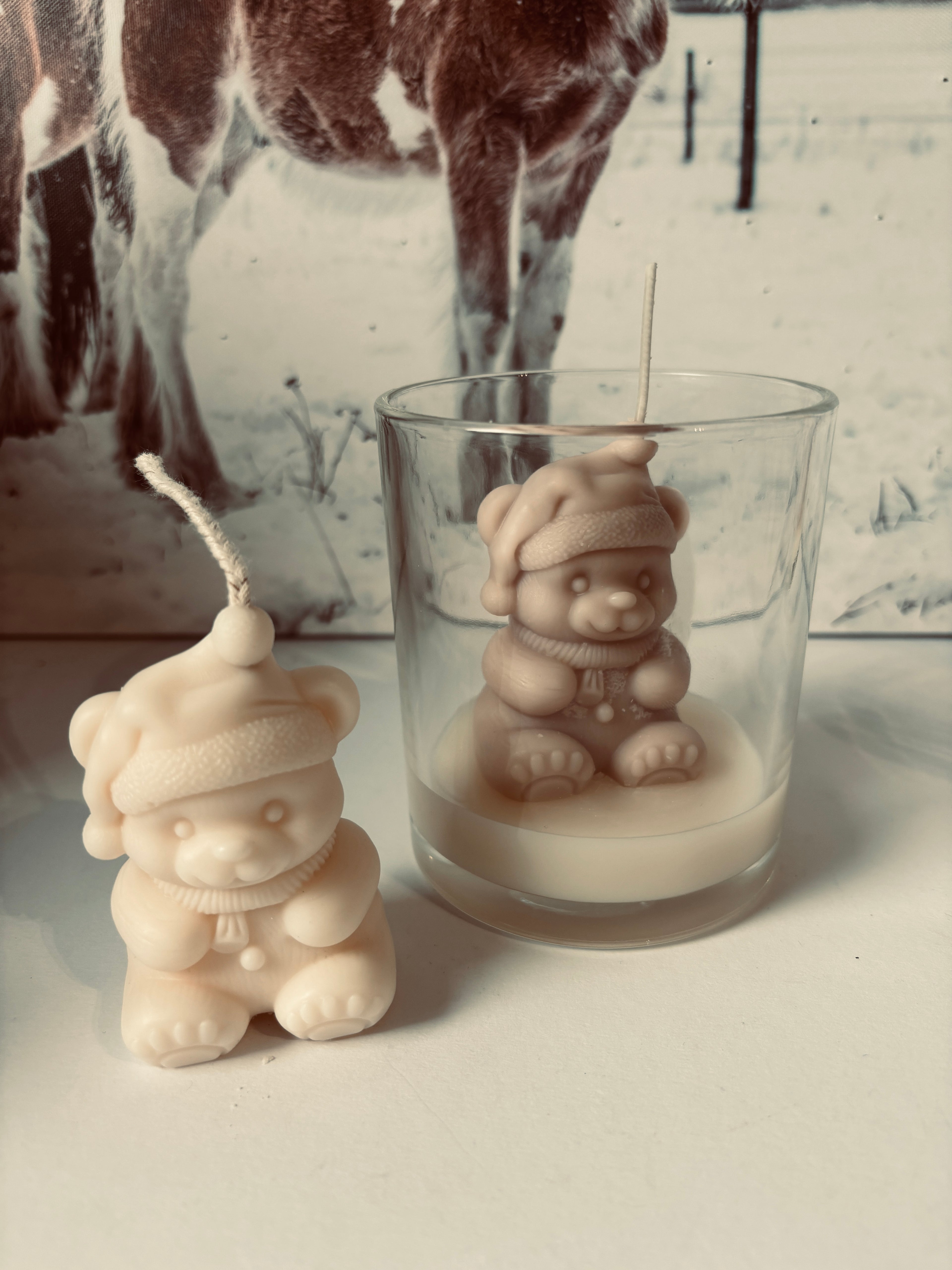 Weihnachtsbär – Kerze im Glas