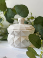 Facetten-Dose mit Deckel