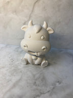 Keramikfigur „Freche Kuh mit Zunge“