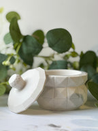 Facetten-Dose mit Deckel