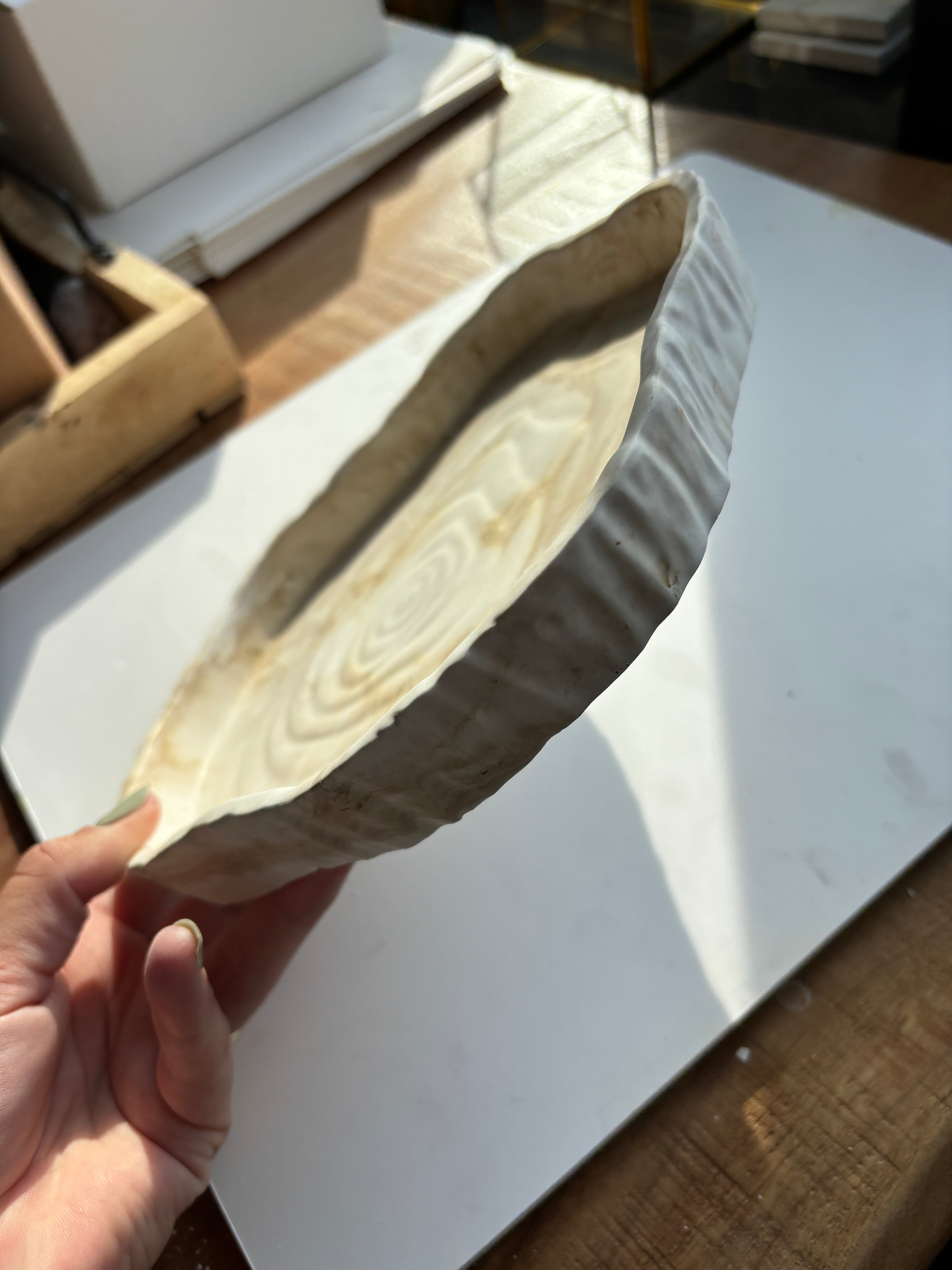 Keramik-Tablett „Baumscheibe“