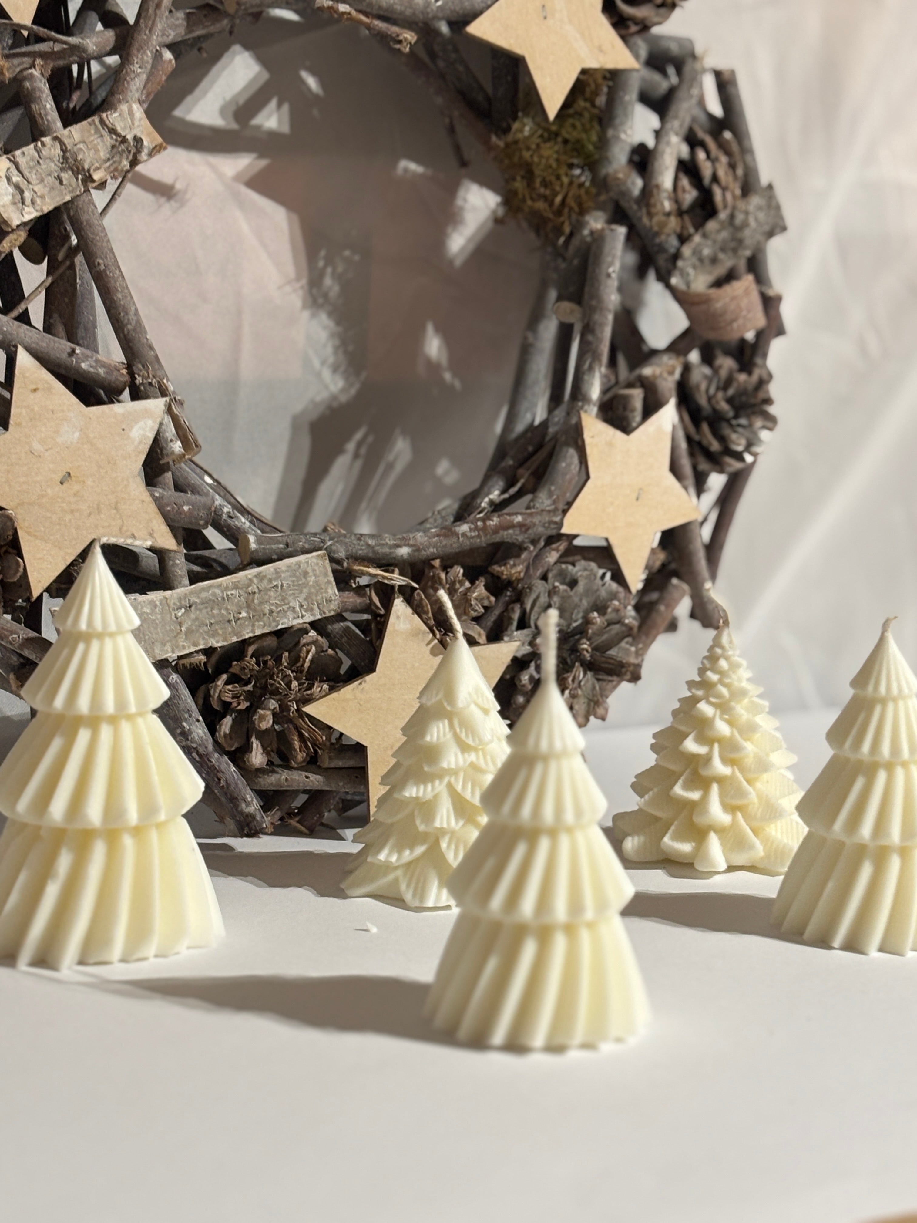 Tannenbaum-Kerzen Set (4-teilig)