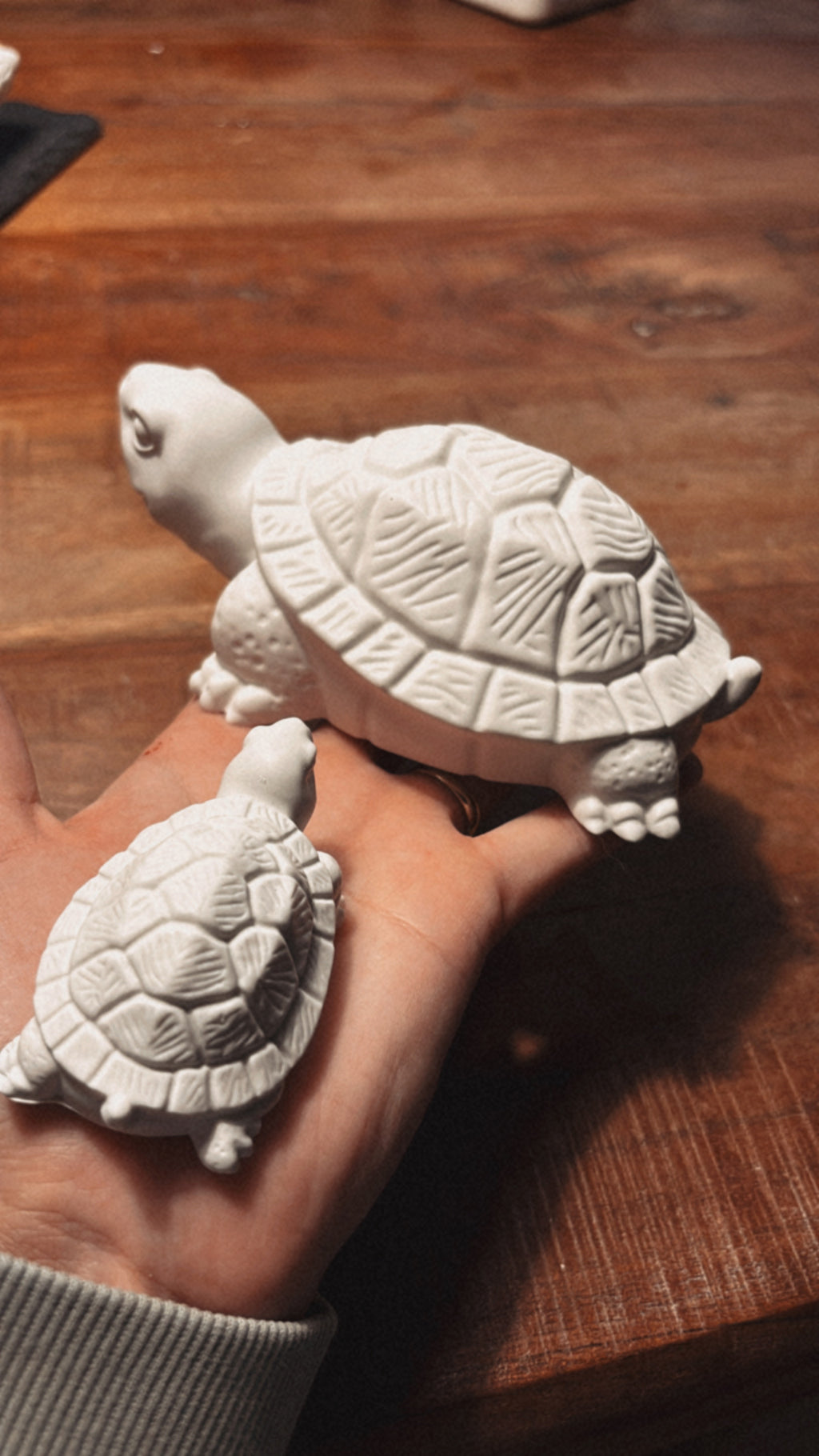 Keramik Schildkröten im 2er-Set – Liebe zum Detail in groß & klein