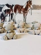 Teddybär mit Herz Kerze