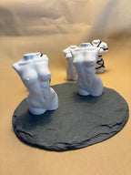 Elegante Frauenbüste Keramik