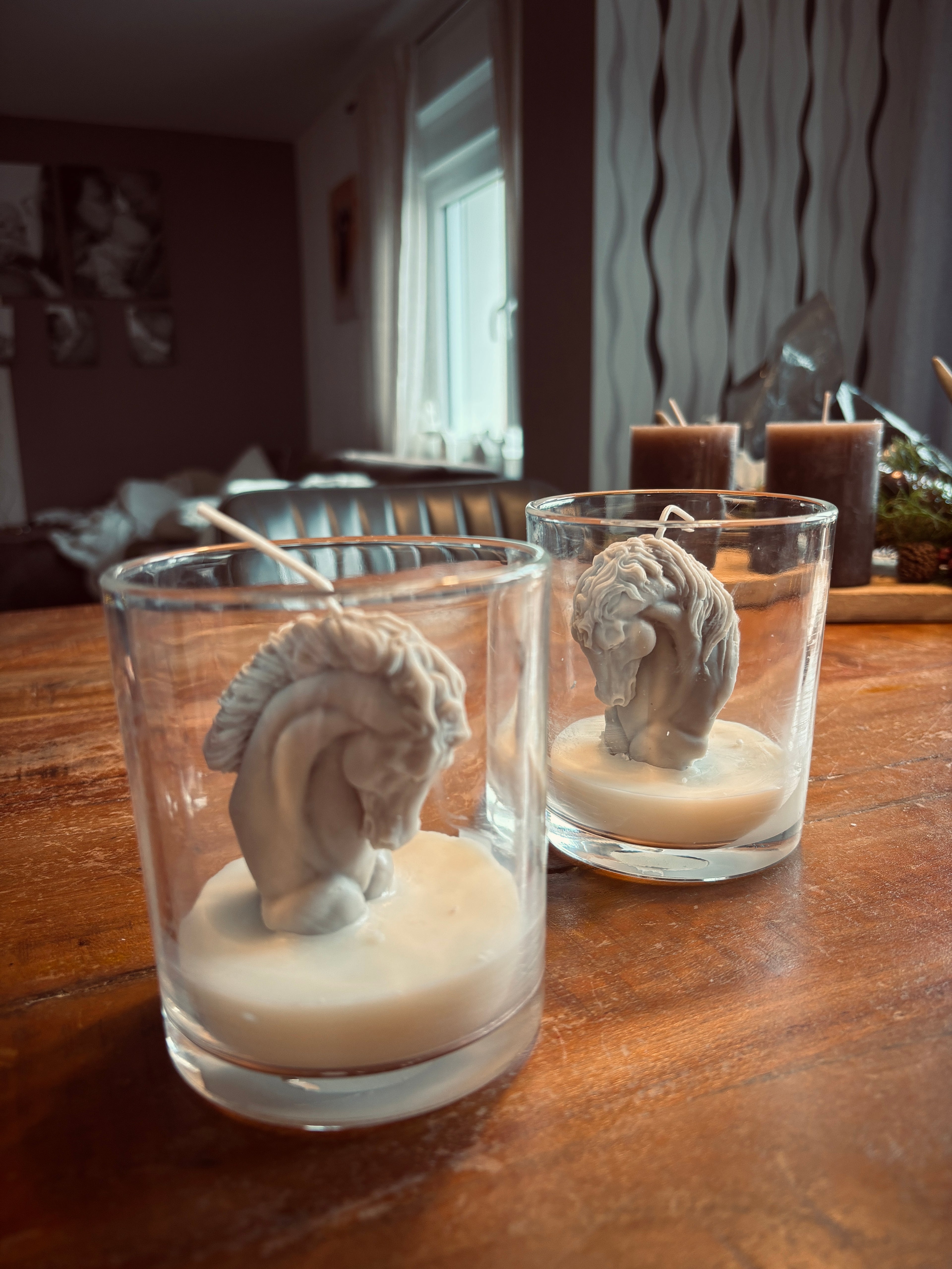 Pferd – Kerze im Glas