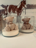 Kuschelglück – Teddy Kerze im Glas