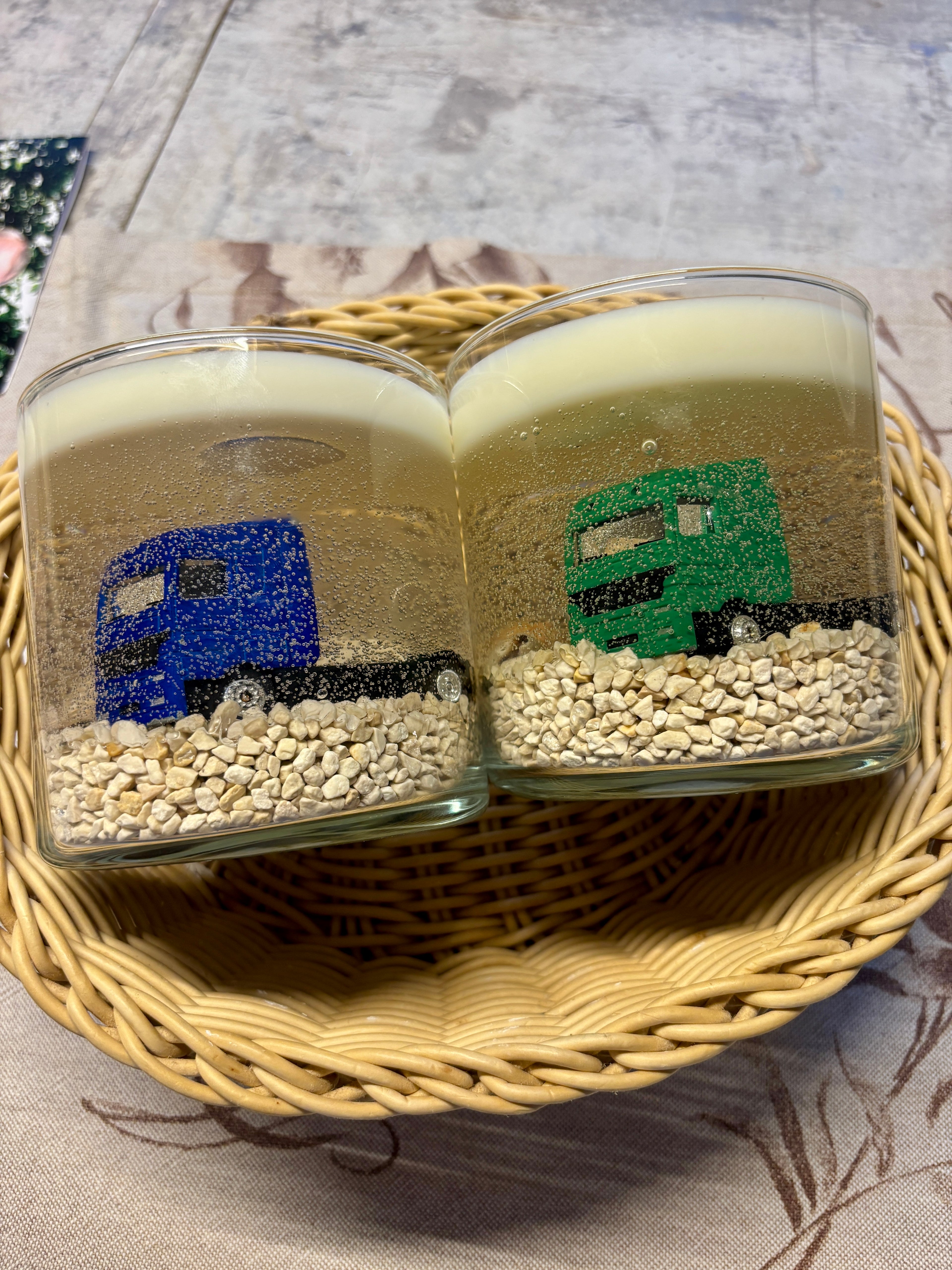 B Ware LKW Deko Kerze