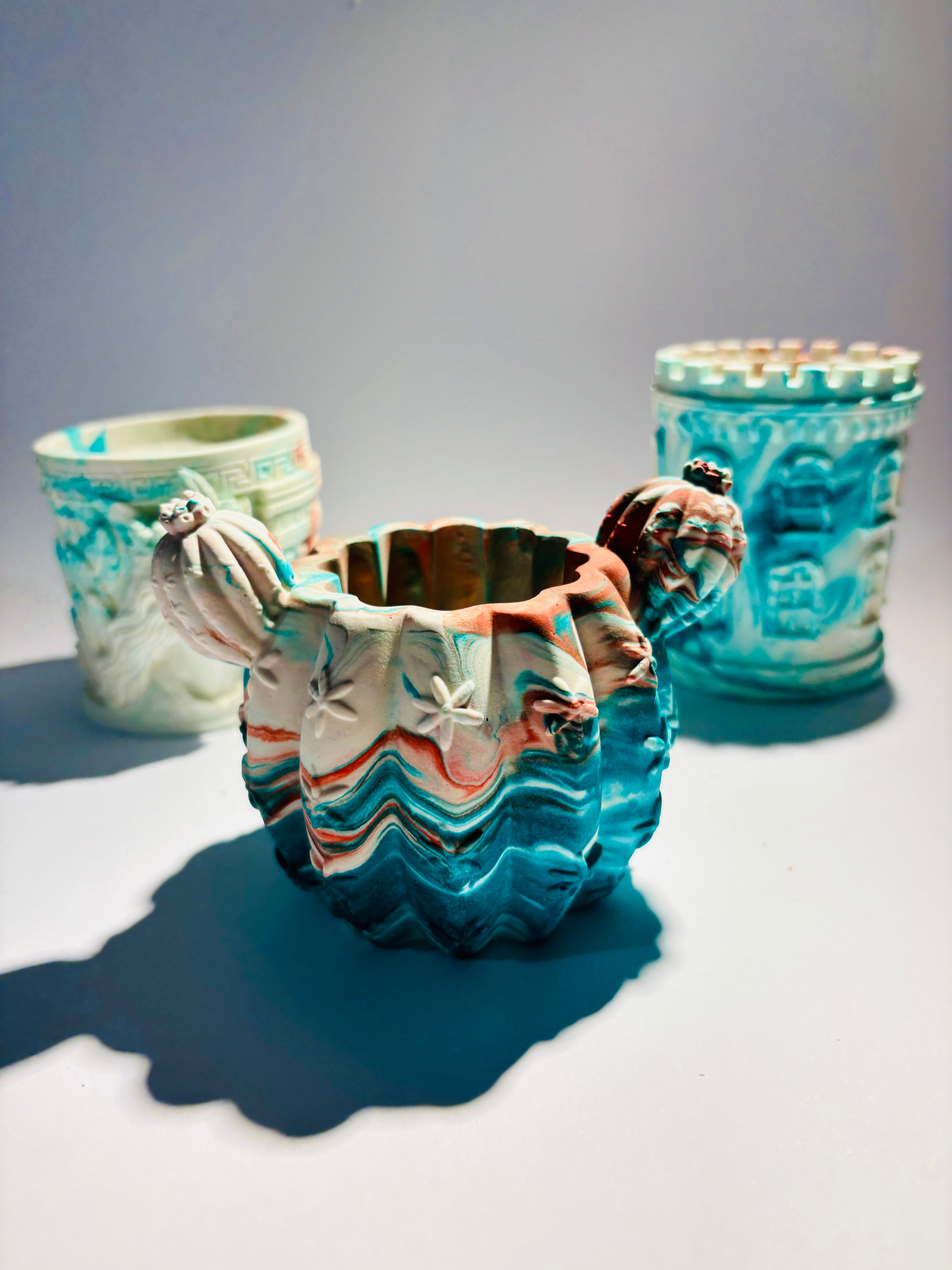 Kaktus Keramikgefäß