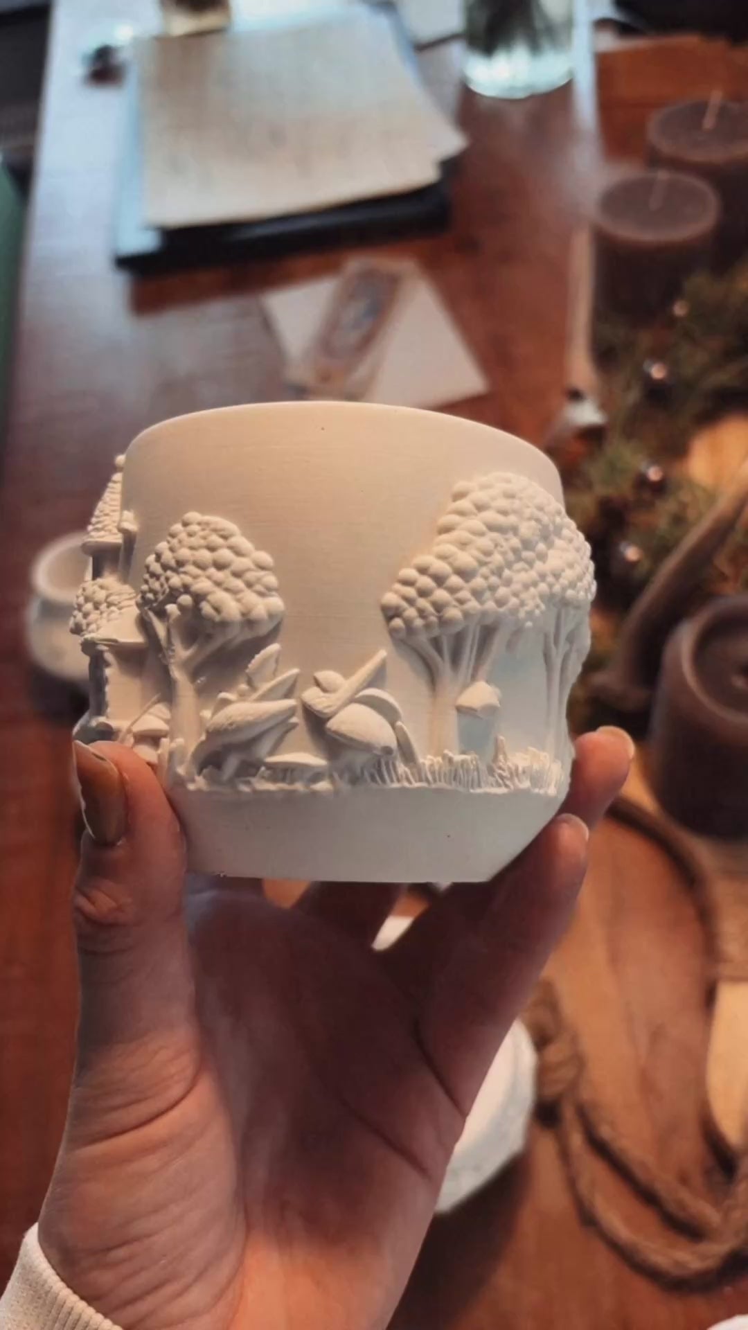 Waldhaus Windlicht/Behälter